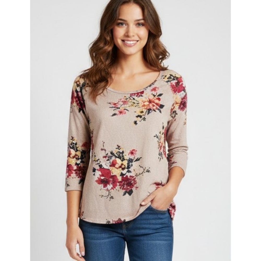 Corvia Pearl Open Sleeve top Dusty Pink Size M